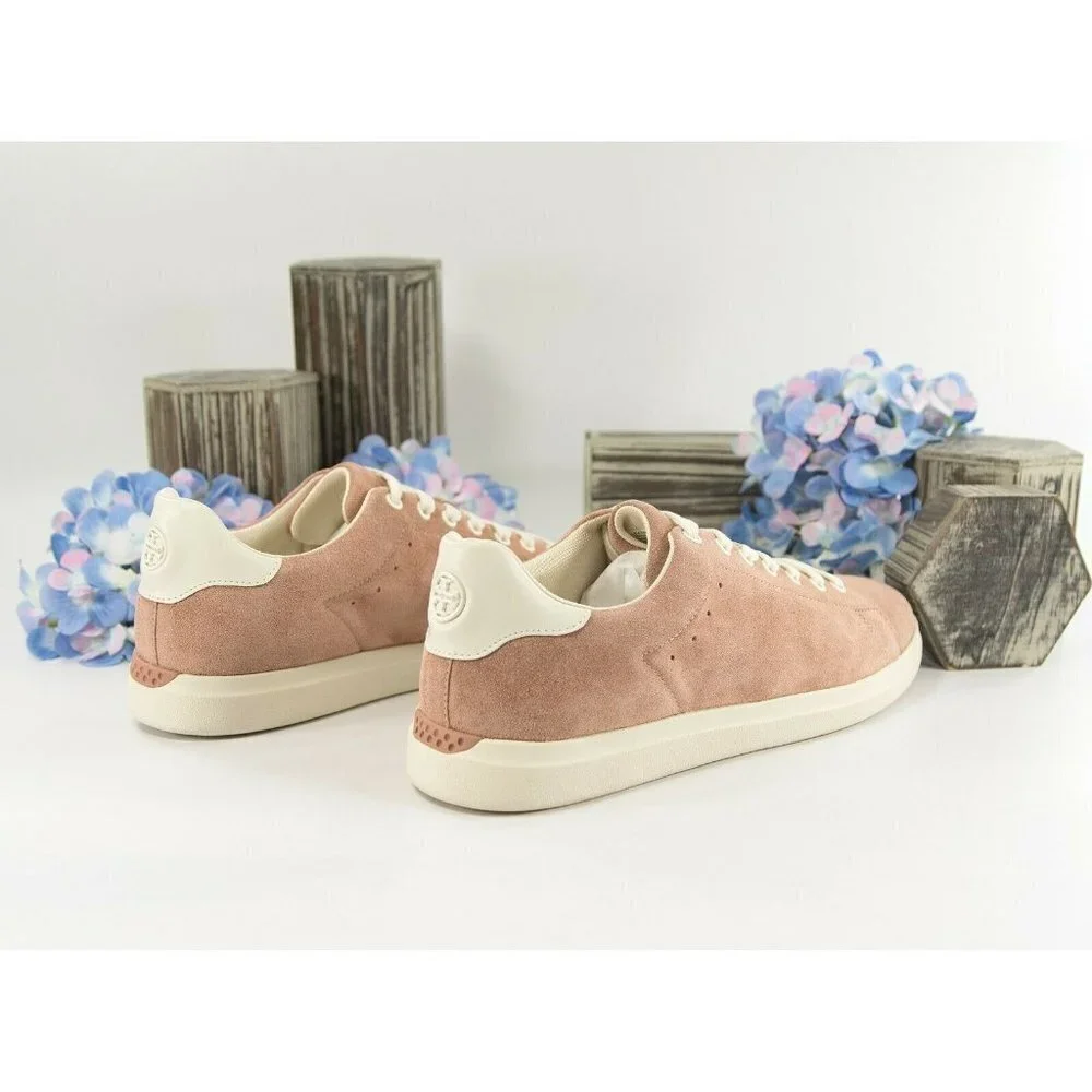 Tory Burch Howell Court Malva Pink Suede Trainer Sneaker Athletic Shoe Sz 9 NIB - Picture 7 of 9